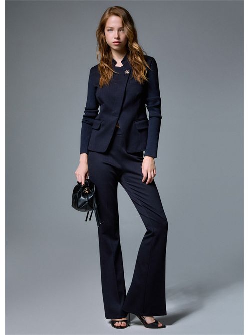 Pantaloni flare in punto milano LIU JO | WF6264J3976/93922